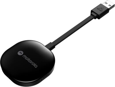 Adaptador Motorola sem fio android auto MA1 Preto